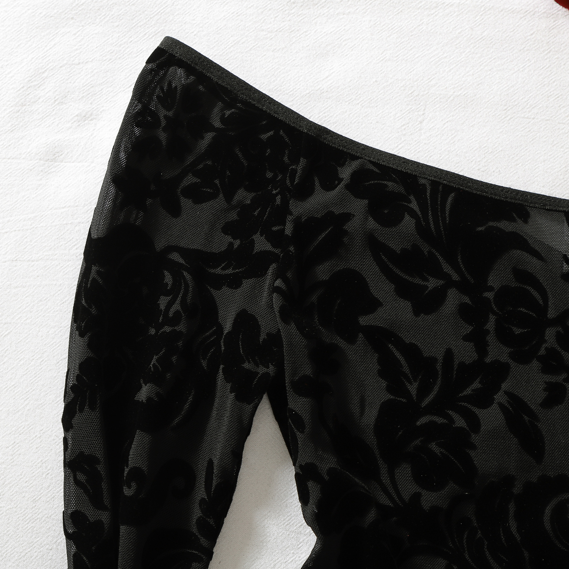 Off-Shoulder Long Sleeve Open-Crotch Shapewear Bodysuit