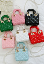 Women's Summer Jelly Mini Bag, Kids' Bag Diamond-Quilted PVC Pearl Crossbody Bag Women's Summer Jelly Mini Bag, Kids' Bag Diamond-Quilted PVC Pearl Crossbody Bag