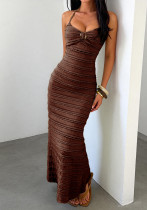 Women's Summer Chic Elegant Textured Slim Fit Bodycon Mermaid Dress Women's Summer Chic Elegant Textured Slim Fit Bodycon Mermaid Dress