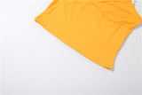 Women Summer V‑Neck Tank Top And Shorts Casual Two Piece Set