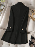 Women Button Long Sleeve Elegant Blazer