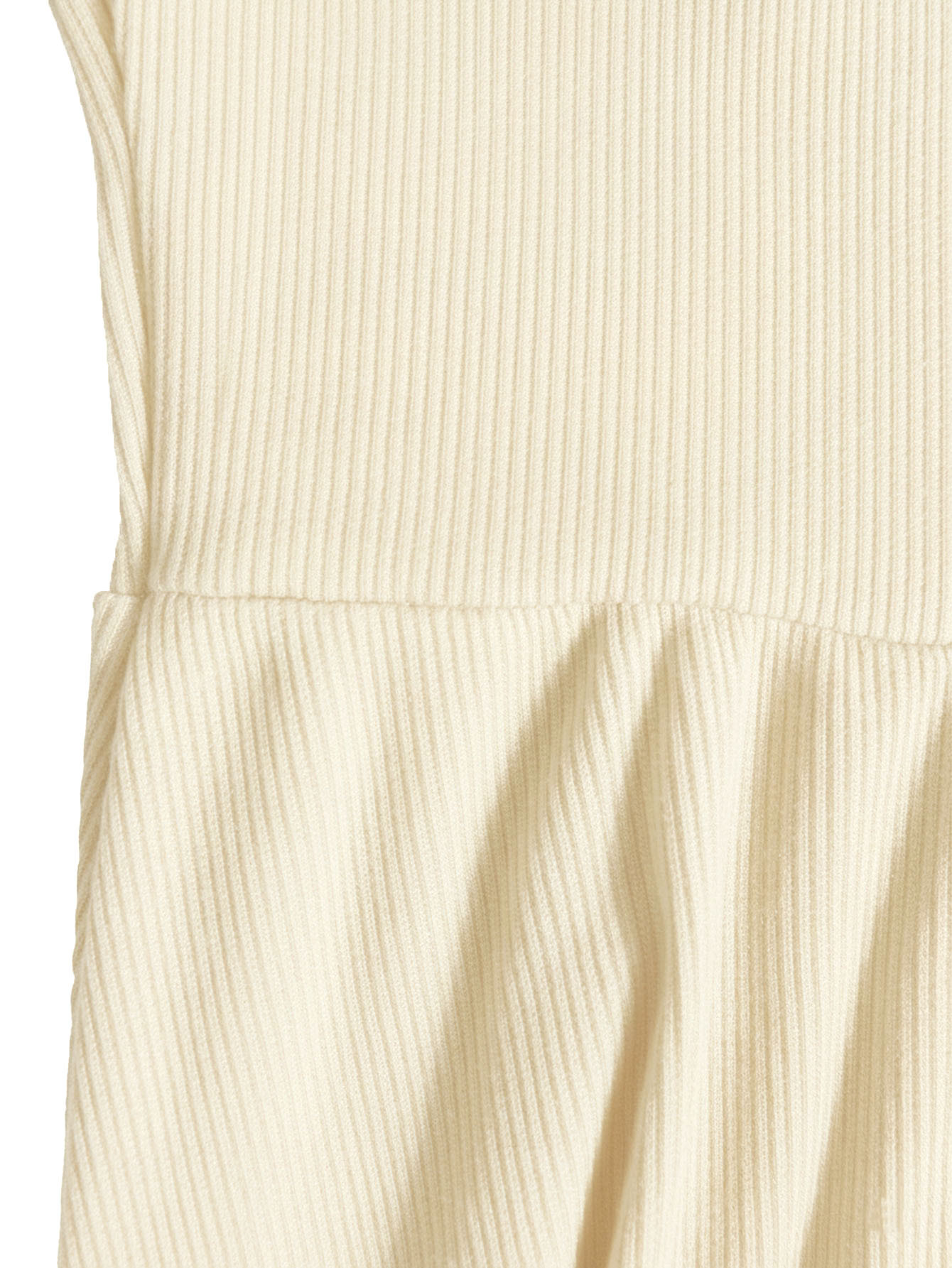 Long Sleeve Ribbed Lantern Sleeve Smocked Dress