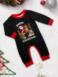 Christmas Family Wear Printed Long Sleeve Top And Long Pants Pajama Two Piece Set