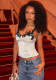 Women's Summer Sexy Strappy Fashion Patchwork Chic Slim Fit Top