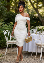 Women's Slim Fit Tight-Fitting Career Style Slash Shoulder Sleeveless Bodycon Long Dress Women's Slim Fit Tight-Fitting Career Style Slash Shoulder Sleeveless Bodycon Long Dress