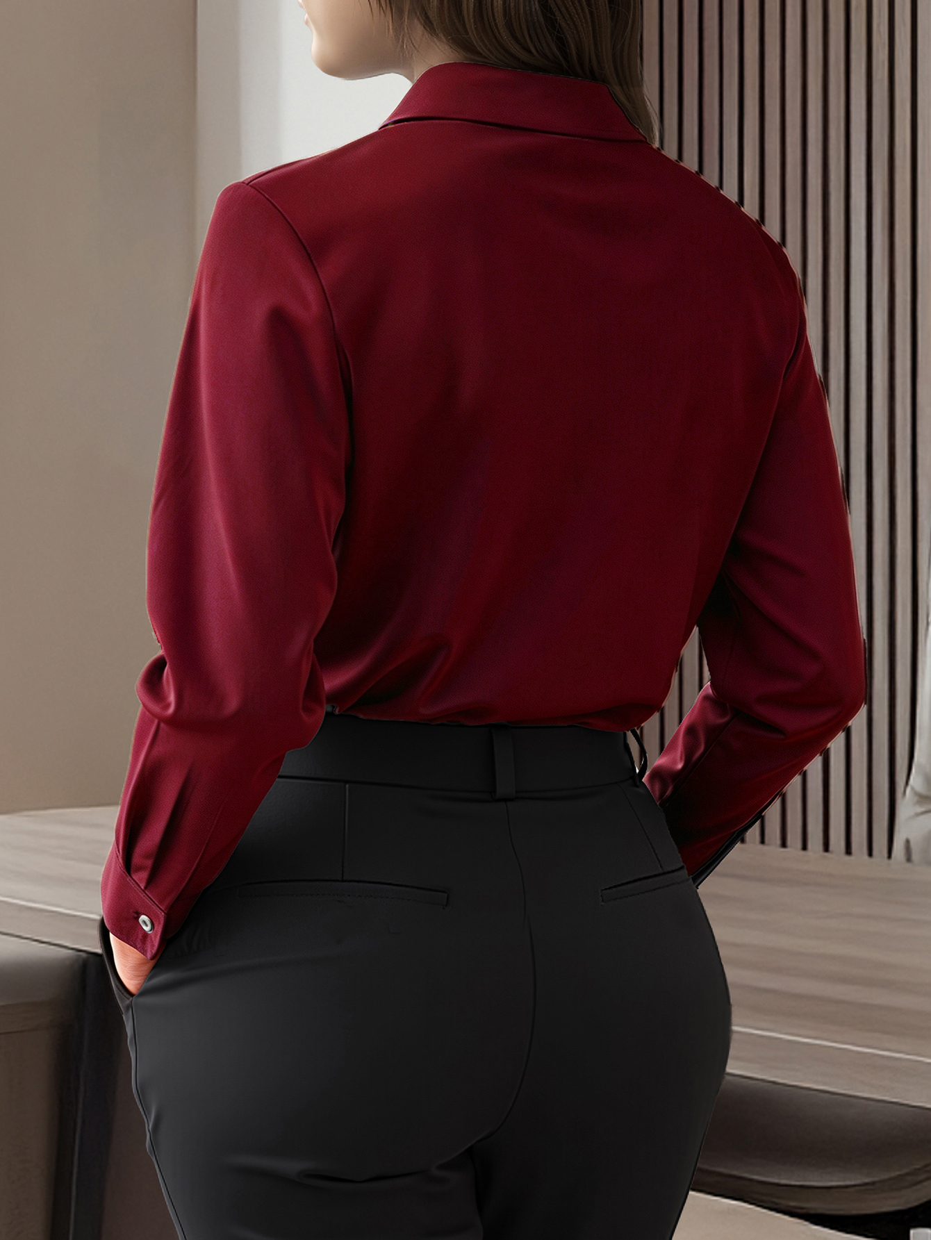 Plus Size Long Sleeve Shirt