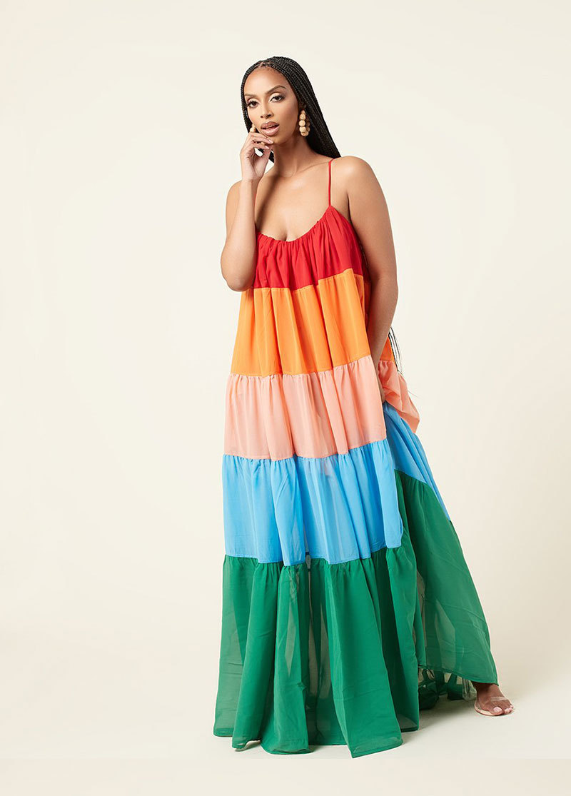 Spaghetti Strap Maxi Dress for Summer