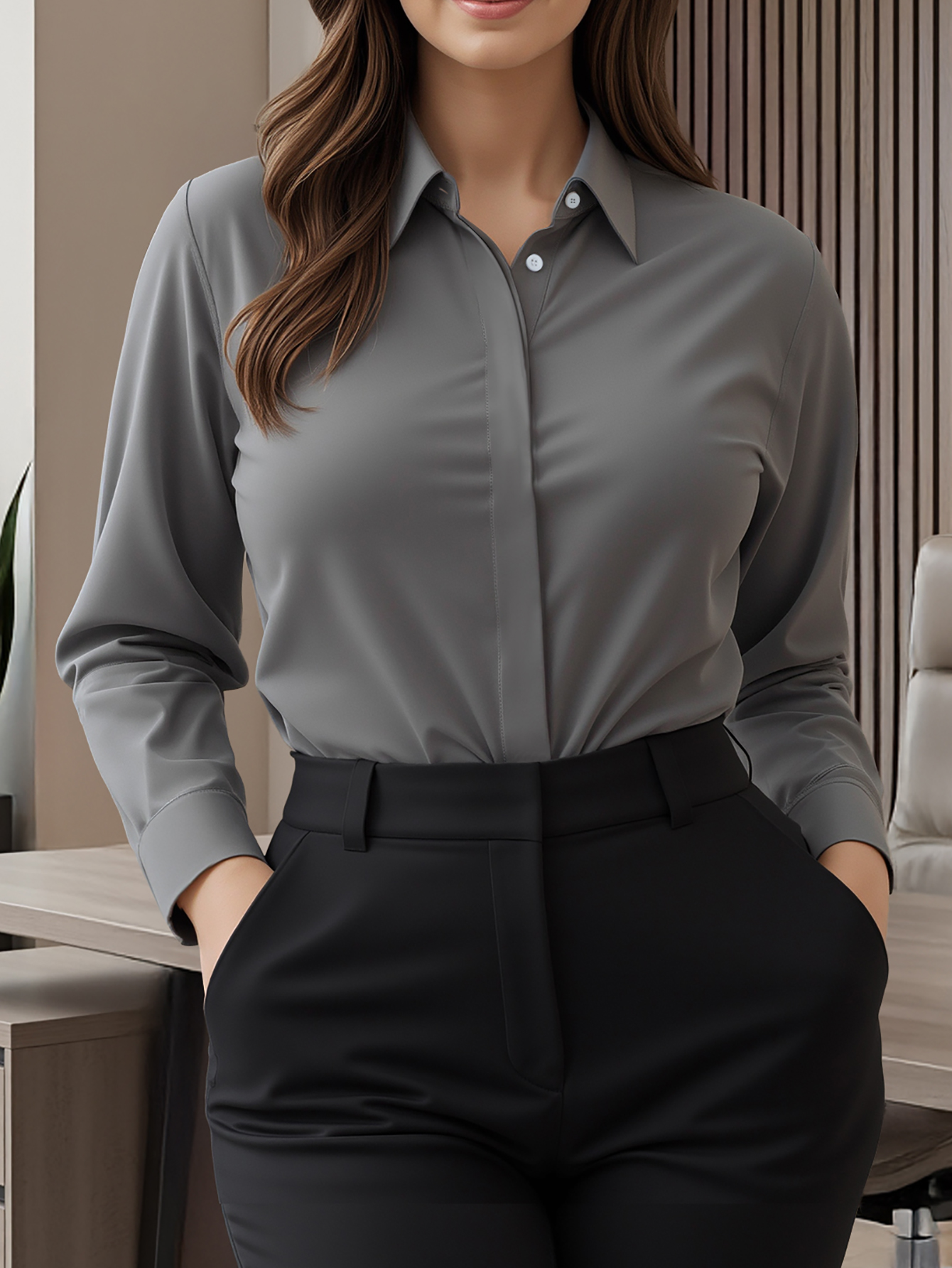 Plus Size Long Sleeve Shirt