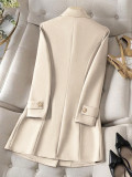 Women Button Long Sleeve Elegant Blazer