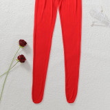 Women See‑Through Long Sleeve Hollow‑Out Crotch‑Open Sexy Bodysuit
