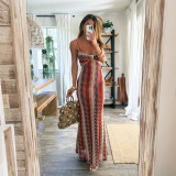 Women Summer Woven Strap Dress