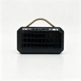 Women Croc‑Embossed Formal Party Clutch Evening Bag