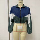 Women American‑Style Color‑Block Top