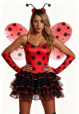 Women Halloween Costume Party Wing Ladybug Bee Fairy Role‑Play Outfit