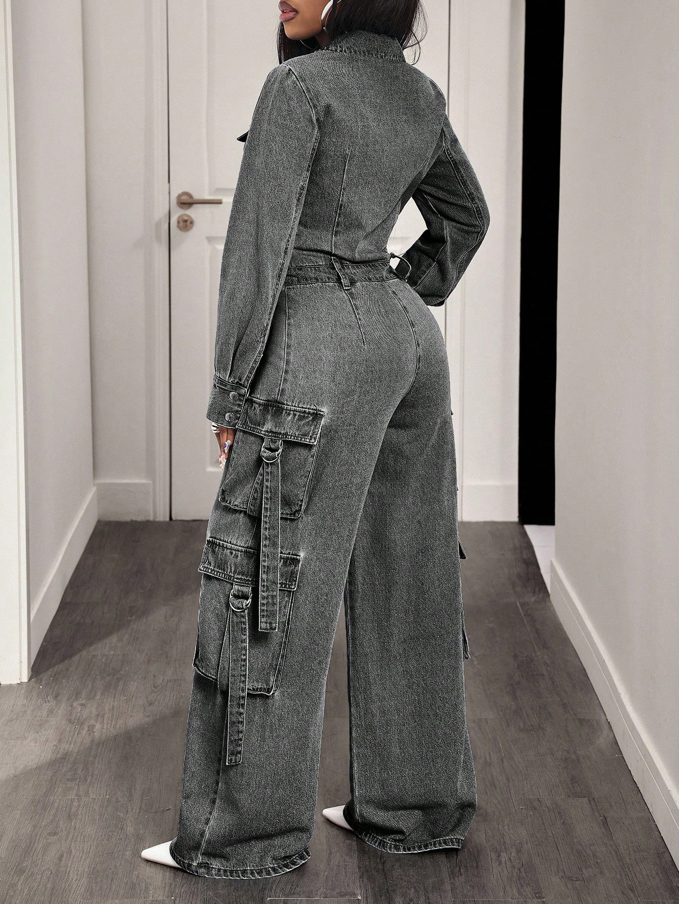 Denim Overall Jumpsuit for Casual Wear