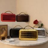 Women Croc‑Embossed Formal Party Clutch Evening Bag