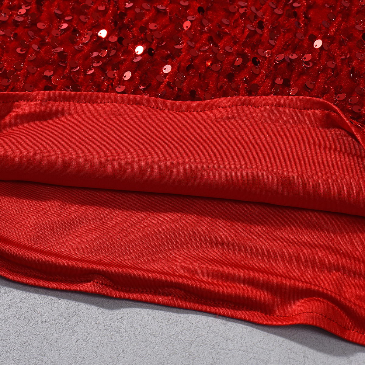 Sequin Strapless Low Back Dress for Summer Parties