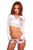Women's Fashion Casual Printed Zip-Up Hooded Long-Sleeve Top and Drawstring Shorts Set