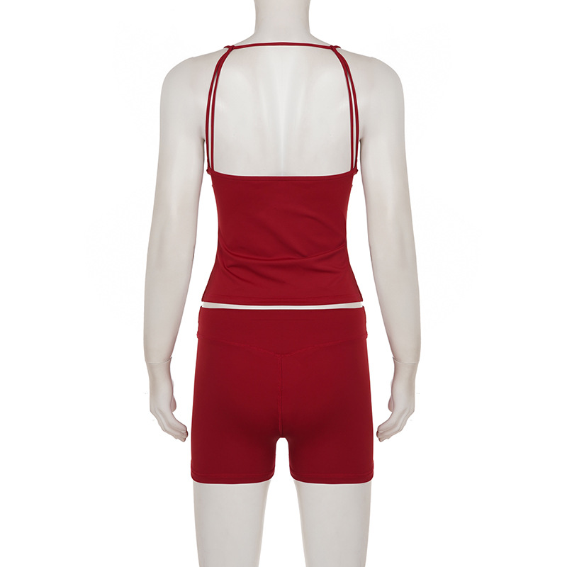 Stretch Yoga Fitness Running Loungewear Two-Piece Set