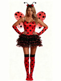 Women Halloween Costume Party Wing Ladybug Bee Fairy Role‑Play Outfit