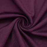 Women's Fall Solid Color V-Neck Hollow-Out Patchwork Slim Waist Ruched Bodycon Dress