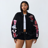 Fall/Winter Women's Casual Zip Baseball Jacket