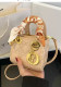 Women's Fashion Mini Square Shiny Top-Handle Shoulder Crossbody Bag