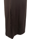 Women's Sexy Fashion Striped Print Sleeveless U-Neck Loose Pants Set