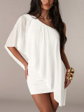 Women One‑Shoulder Cover‑Up Elegant Bodycon Dress