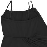Women's Sexy Strap Knot Slim-Waist Slit Solid Color Formal Party Dress