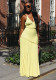 Women Summer V‑Neck Cami Top and Pleated Skirt Two‑Piece Set