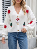 Women Christmas Hand‑Knitted Autumn Winter Knit Sweater