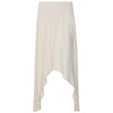 Women Autumn Casual Long Sleeve Tie‑Detail Top and Irregular Skirt Two‑Piece Set