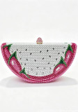 Women Full‑Rhinestone Formal Party Chain Evening Handbag