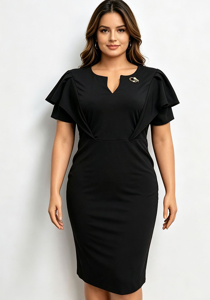 Short Sleeve Bodycon Dress for Casual Wear