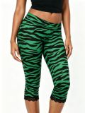 Women’s Y2K Zebra Print Low Rise Lace Trim Slim Fit Stretch Basic Pants