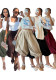 Women’s Fashion Casual Elastic Waist Lantern Harem Pants with Side Zipper