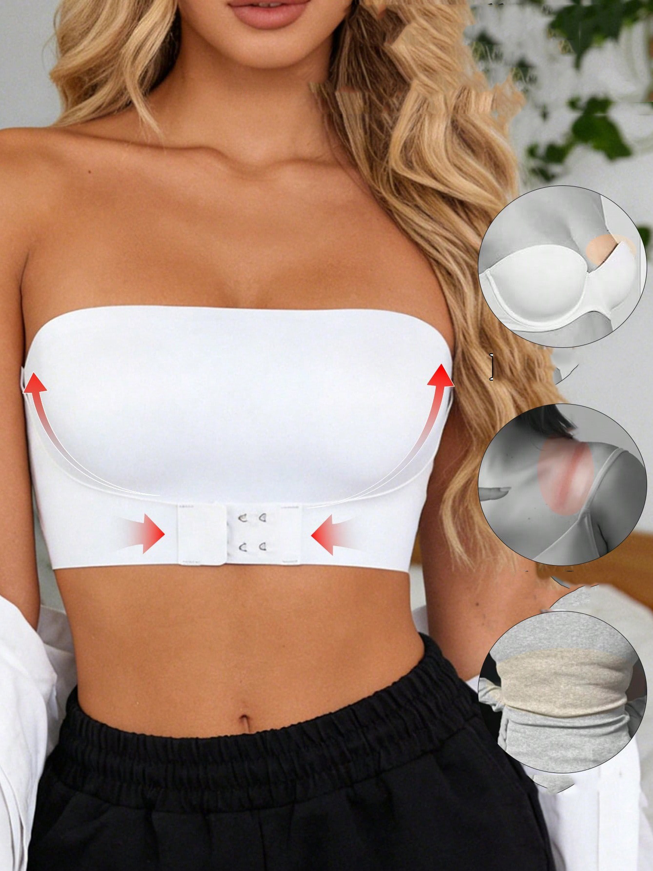 Seamless Non-Slip Strapless Tank Bra for Intimate Wear