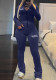 Women Casual Top and Bell‑Bottom Pants Two‑Piece Set