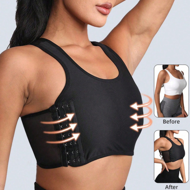 Seamless Thin Bandeau Chest Binder Shaping Tank Top