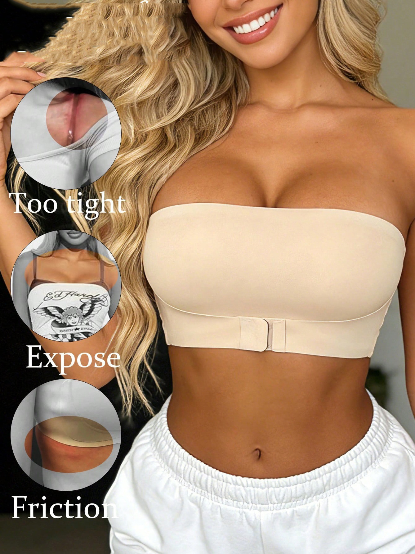Strapless Invisible Wedding Bra for Formal Dresses