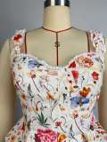 Women Summer Printed Irregular Cami Tank Top