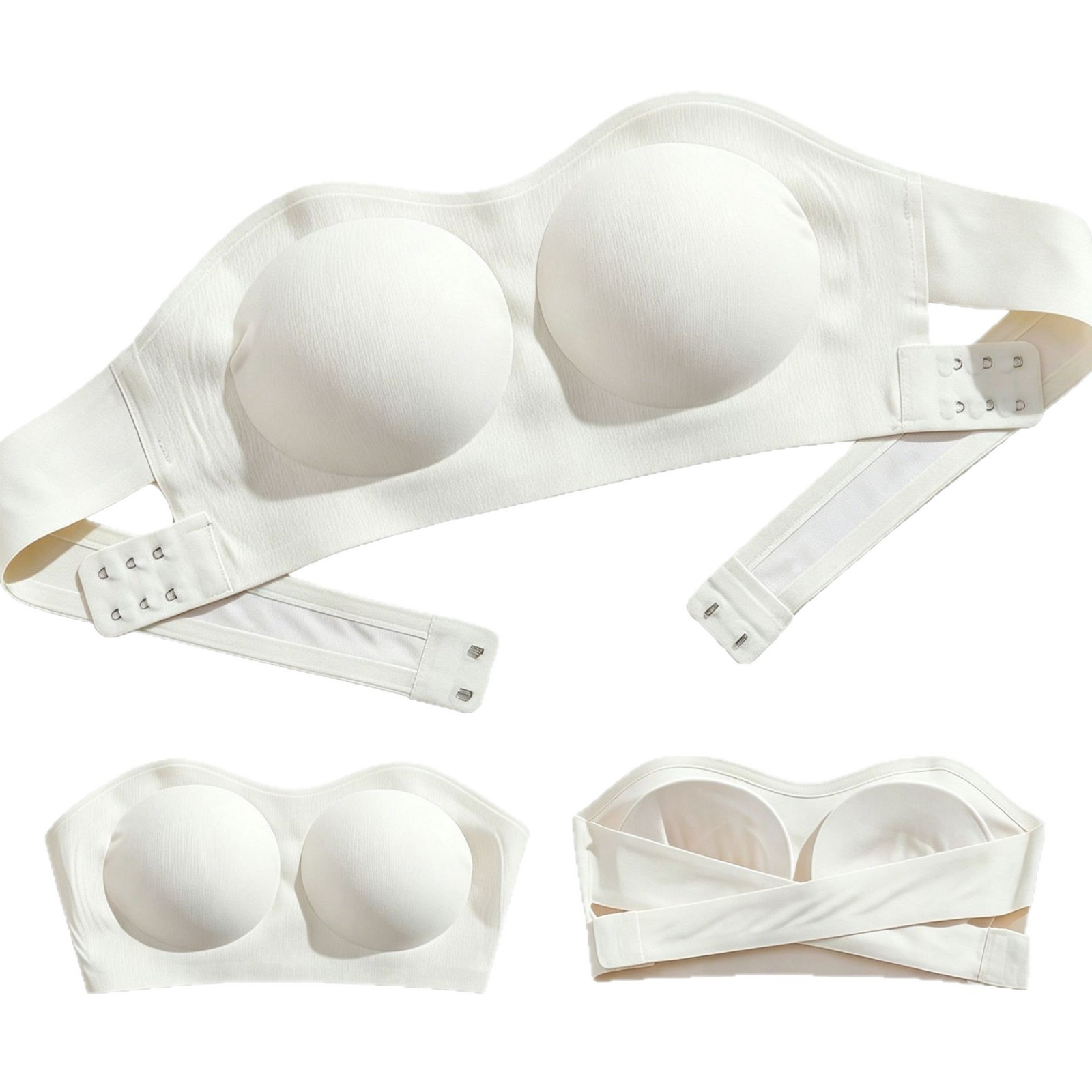 Seamless Strapless Padded Tank Bra