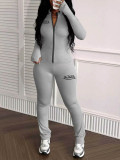 Women Casual Top and Bell‑Bottom Pants Two‑Piece Set