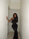 Women Sexy Halter Neck Ruffled See‑Through Mesh Mermaid Hollow‑Out Maxi Dress