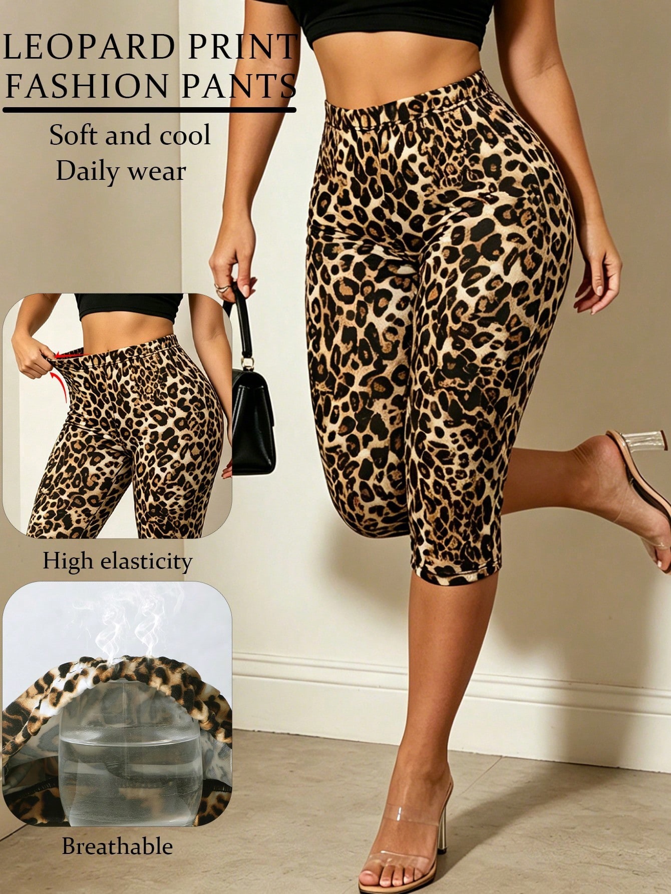 Slit Yoga Pants for Summer Activewear