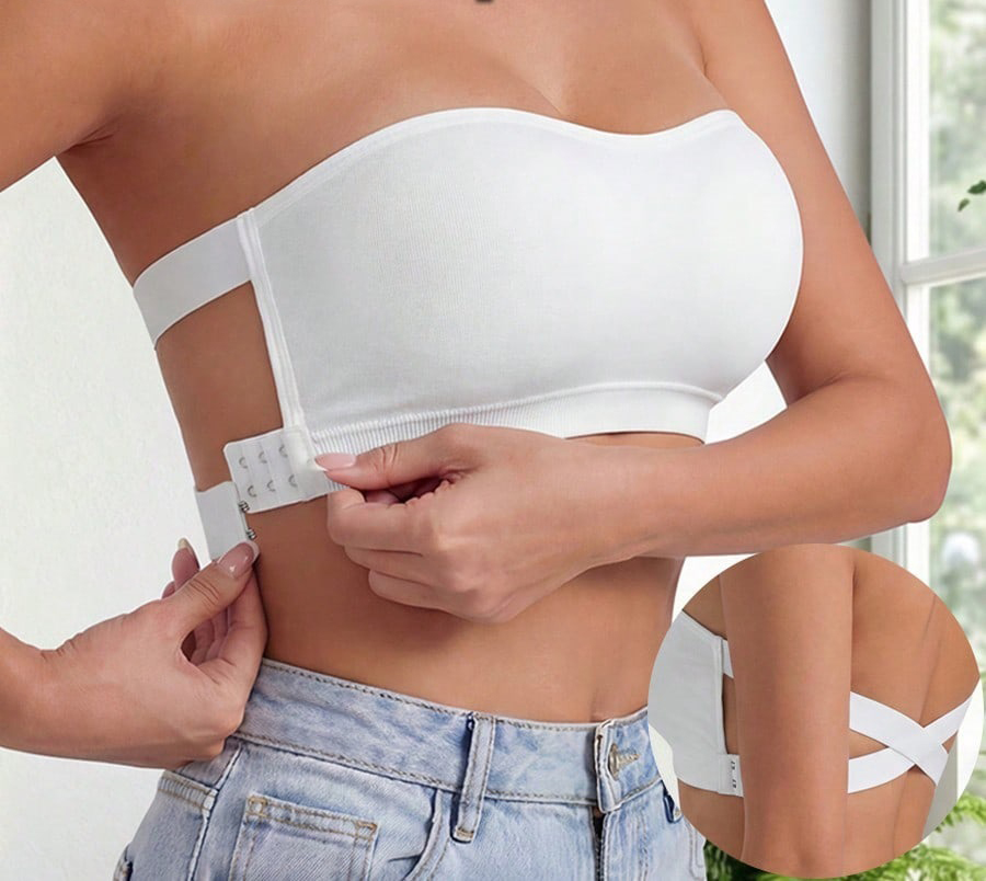 Seamless Strapless Padded Tank Bra