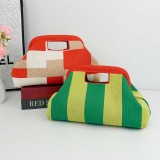 Women’s Hollow Out Striped Knitted Handbag