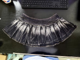 Summer Women’s Low Waist Denim Pleated Mini Skirt