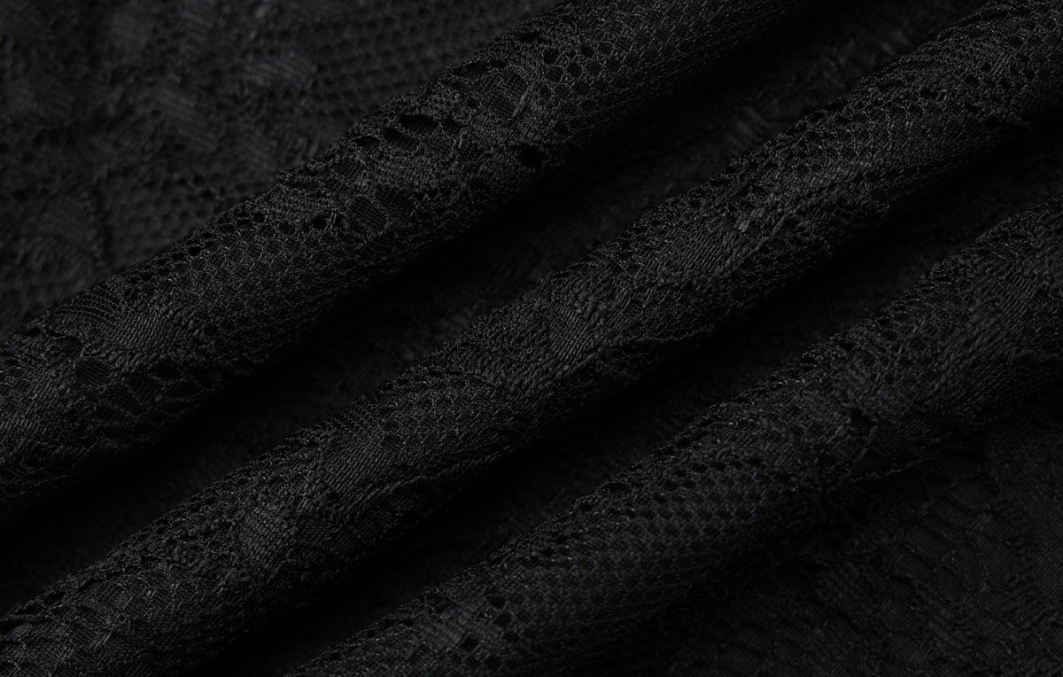 Lace Hollow-Out Split Bodycon Mini Dress for Clubwear